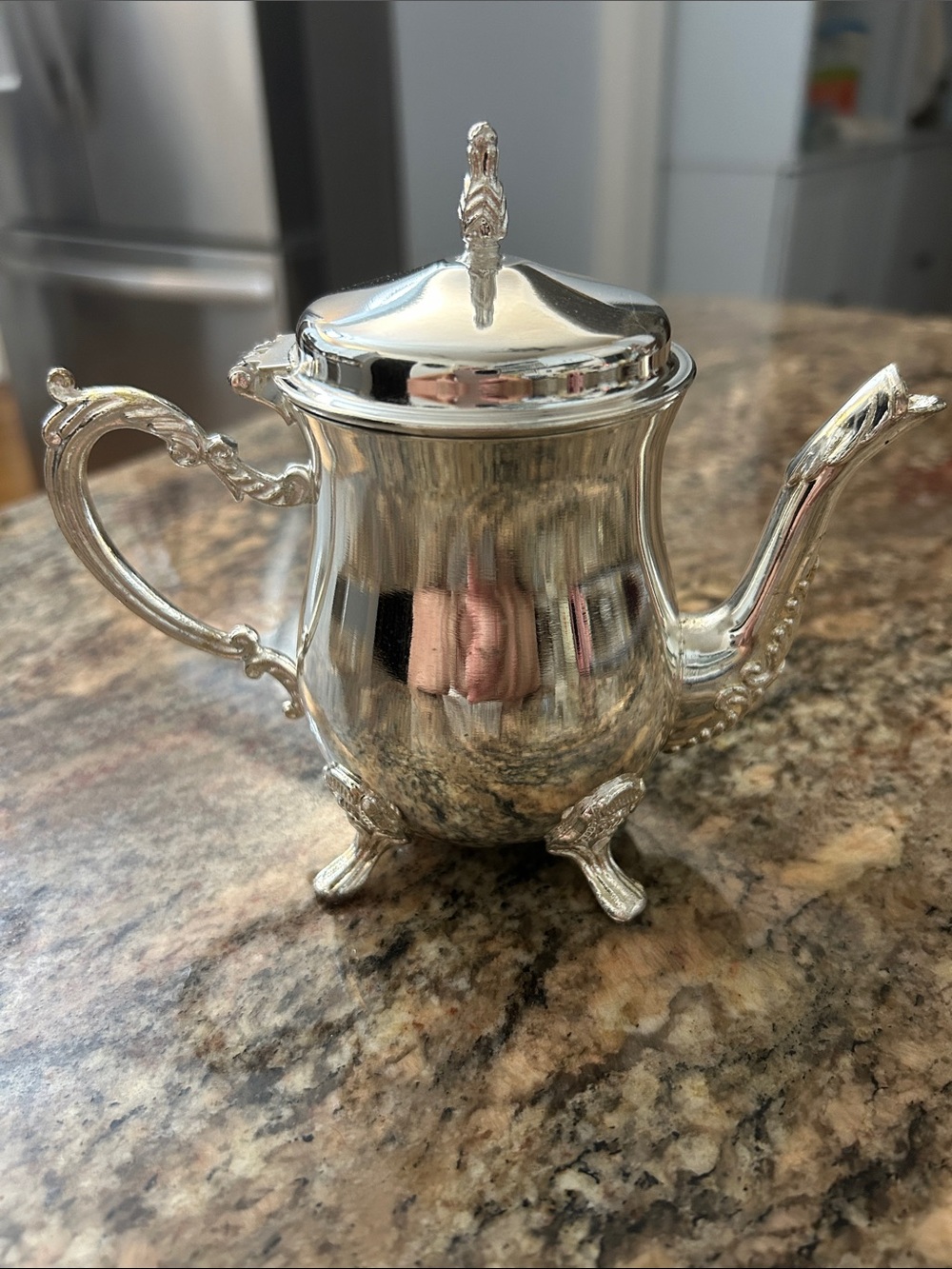 Godinger Silver-Plated Ornate Single-serve Teapot